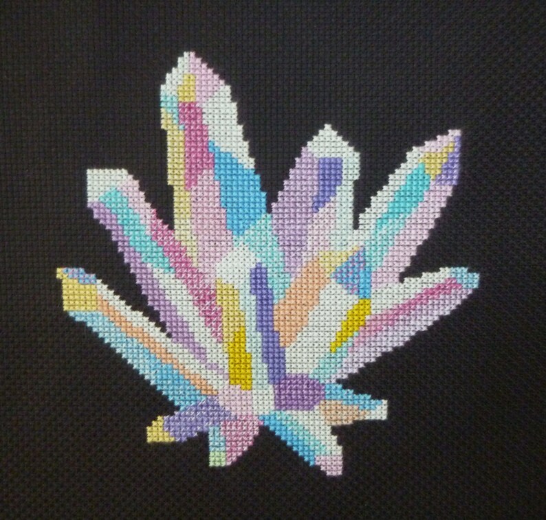 Mystical Crystals Cross Stitch Pattern | Etsy