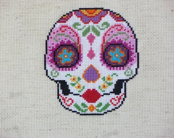 SweetHeart Sugar Skull Cross Stitch Pattern