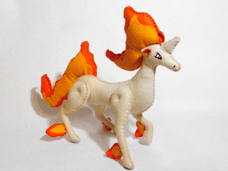 Pattern Sheet Only Pokemon Rapidash Felt Plush Doll DIY | Etsy