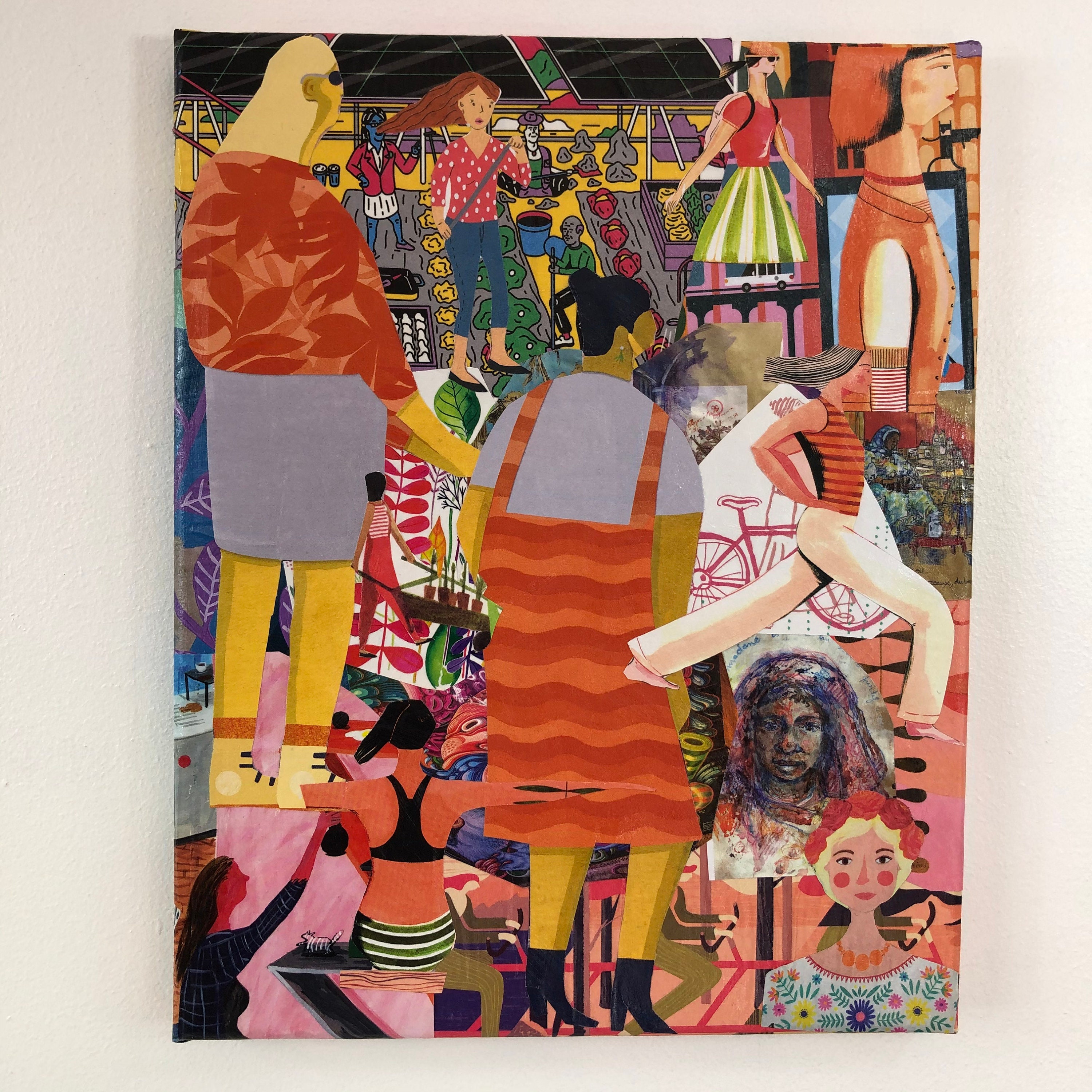 Tableaux Collage Toile Tendue Réf 2777