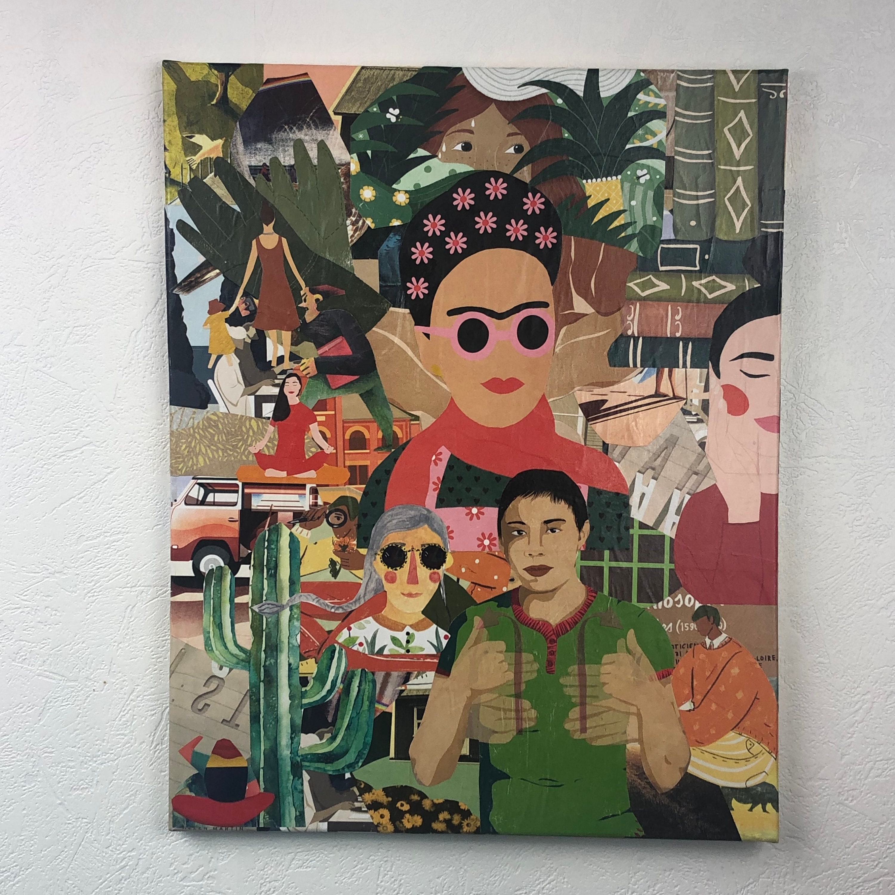 Tableaux Collage Toile Tendue 1157