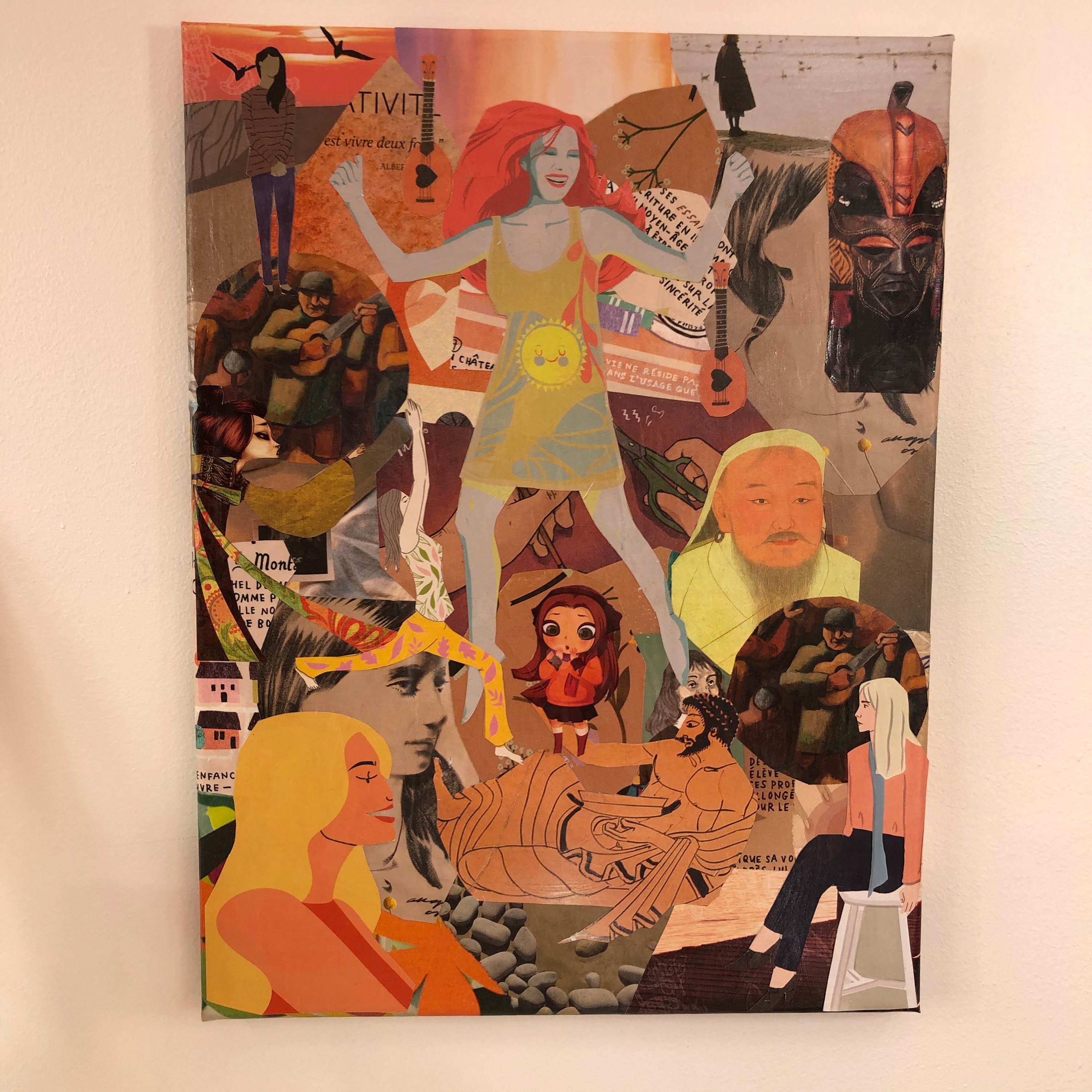 Tableaux Collage Toile Tendue Réf 2729