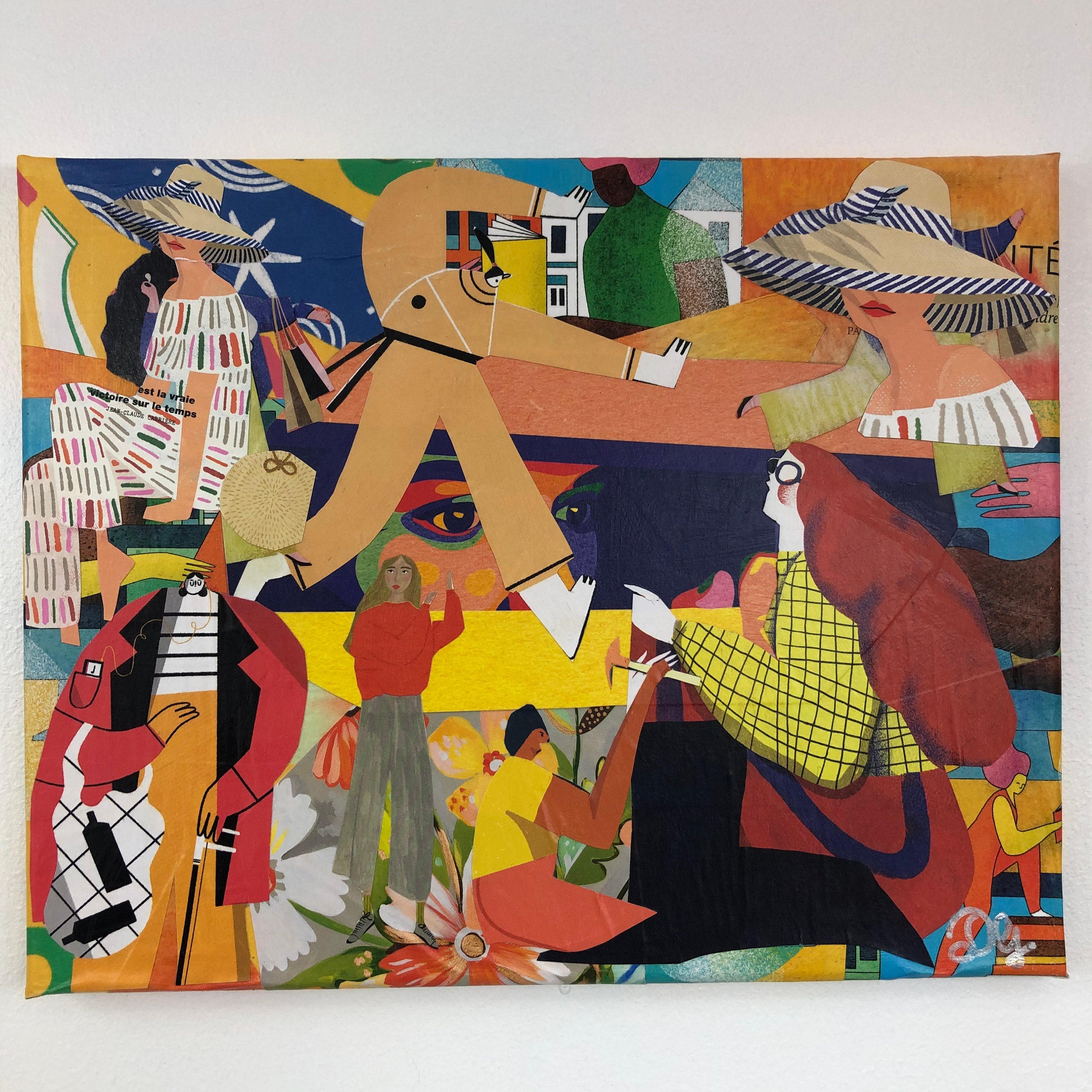 Tableaux Collage Toile Tendue Réf 2819