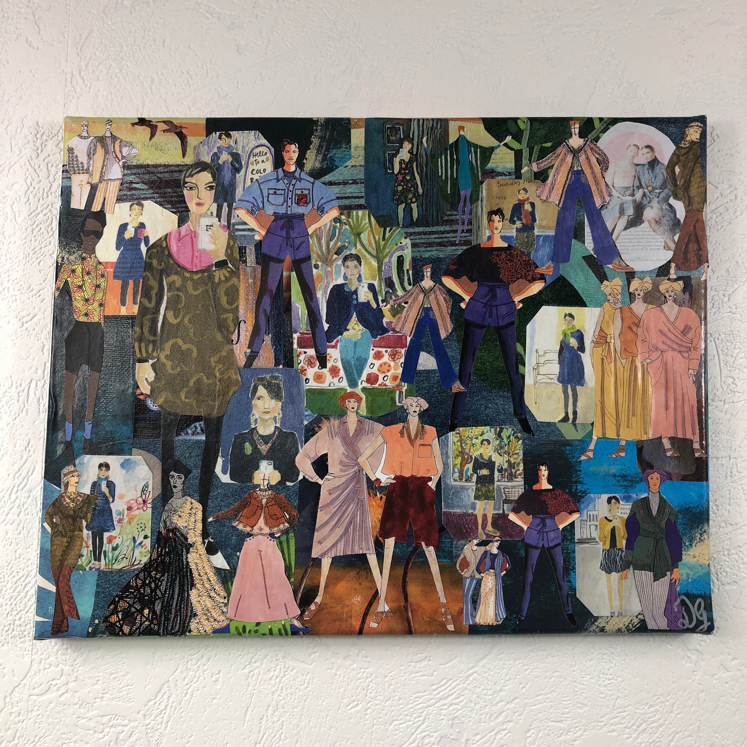 Tableaux Collage Toile Tendue 1261