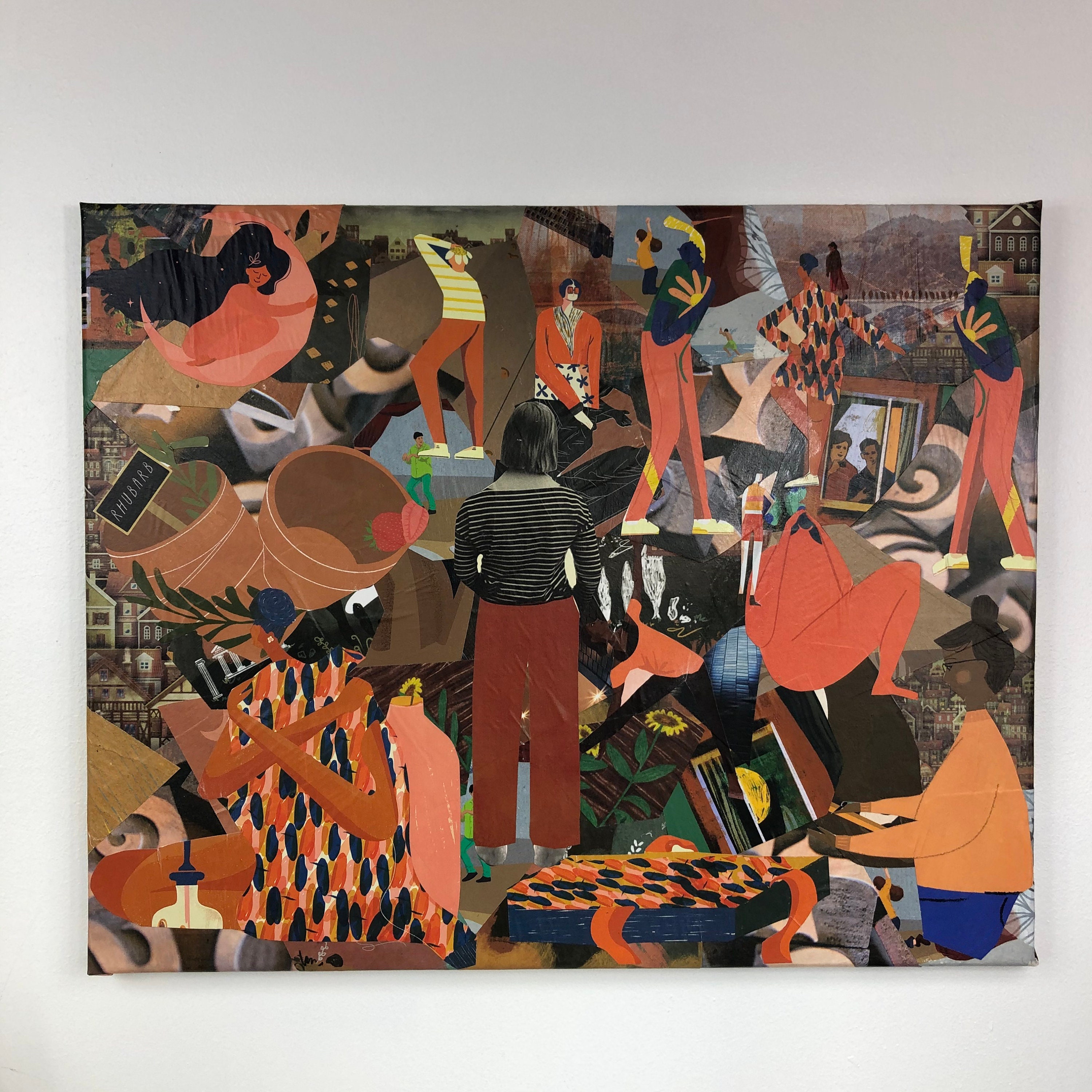 Tableaux Collage Toile Tendue Réf 2940