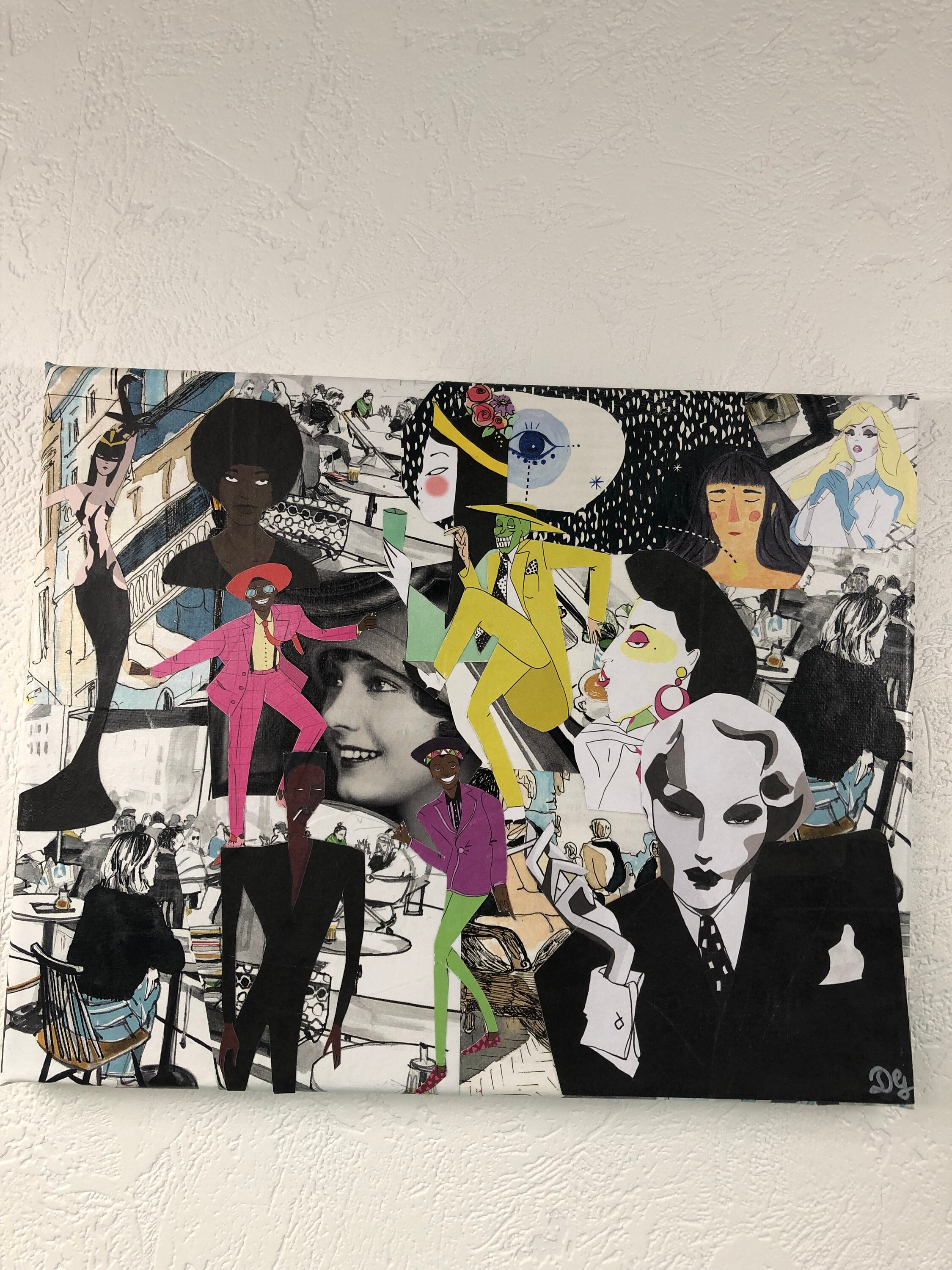 Tableaux Collage Toile Tendue 1244