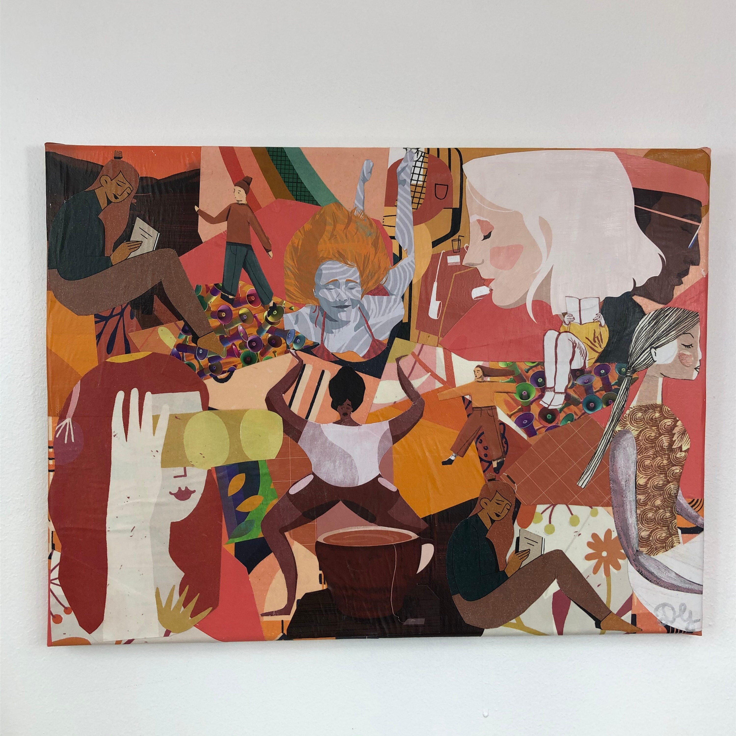 Tableaux Collage Toile Tendue Réf 2916