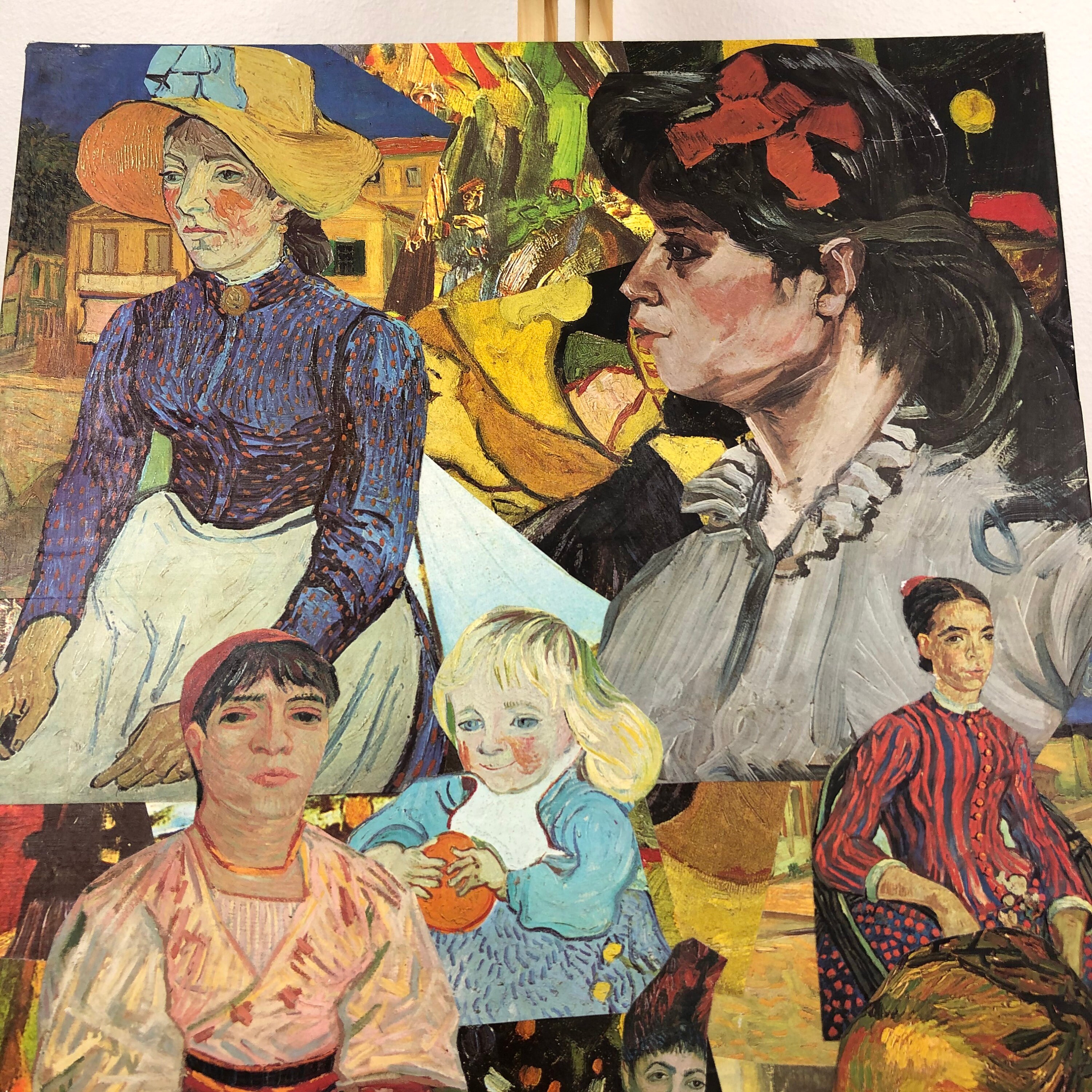 Tableaux Collage Carton Toile Réf 2895