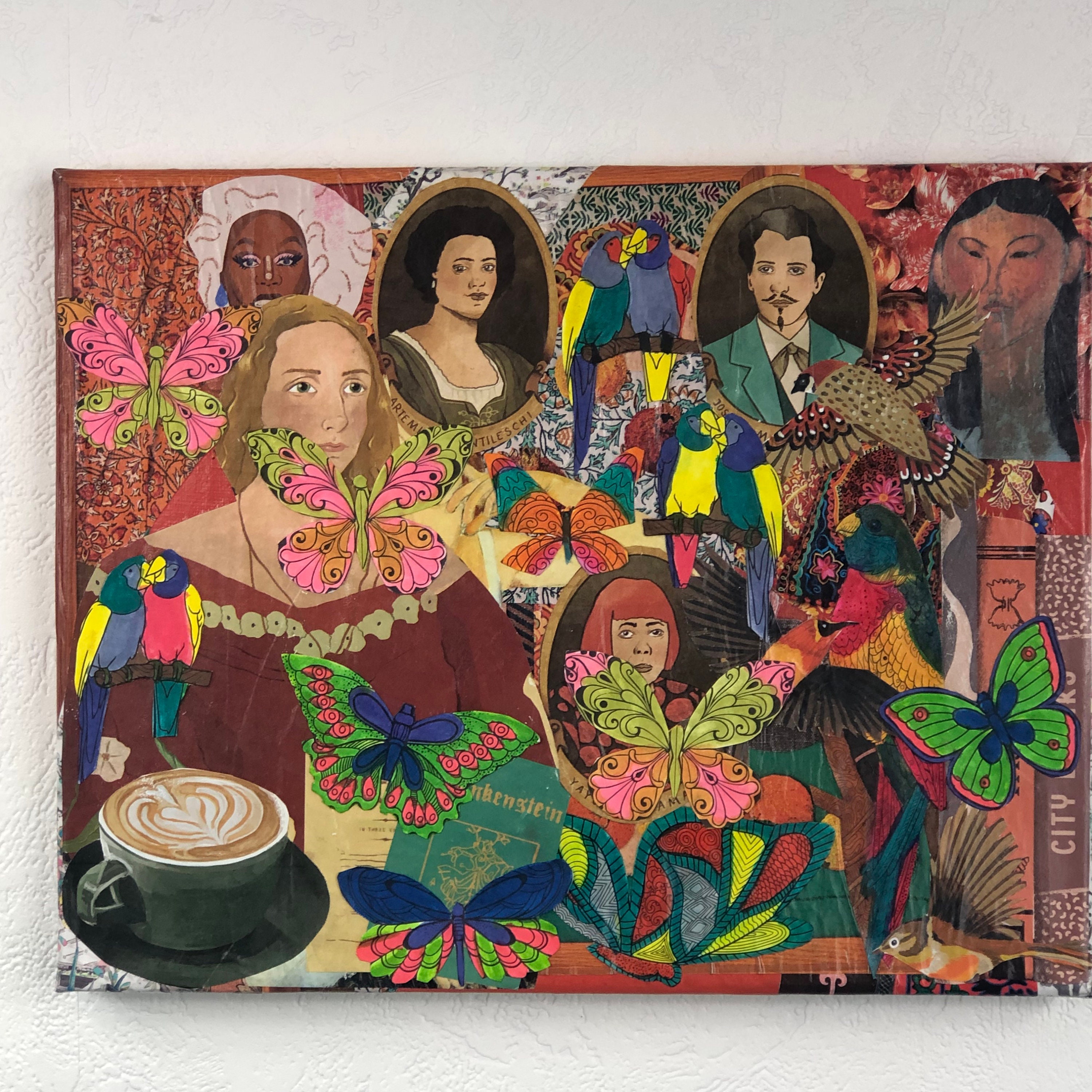 Tableaux Collage Toile Tendue 1044