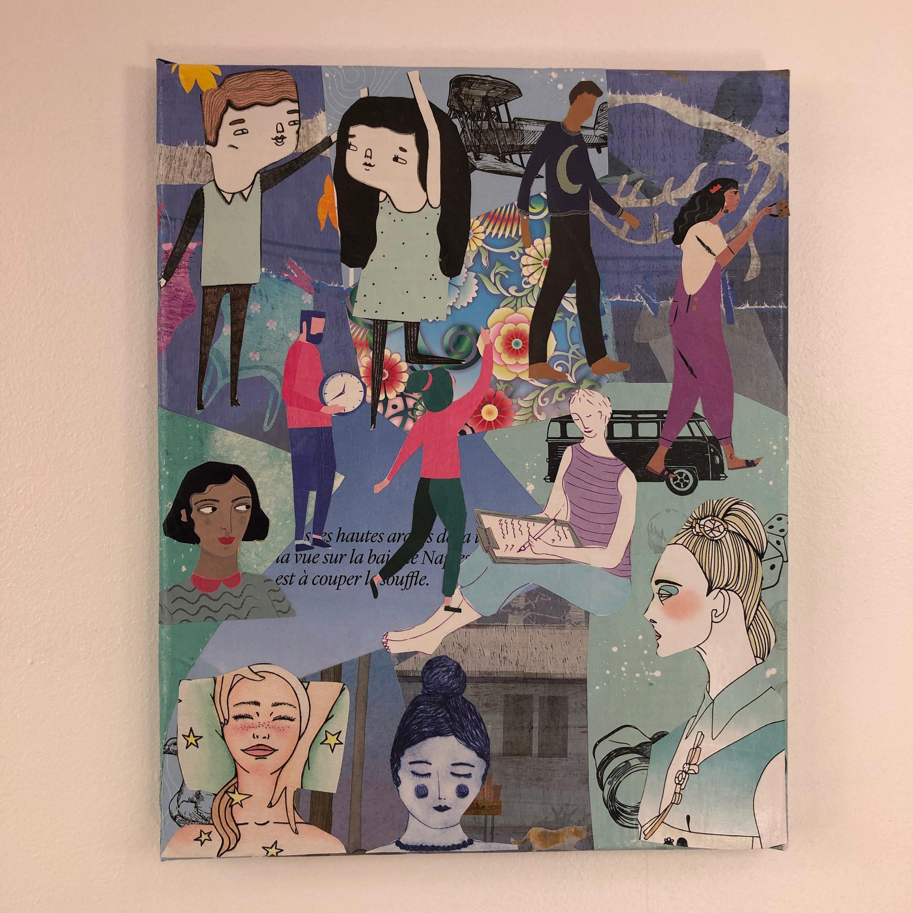 Tableaux Collage Toile Tendue Réf 2802