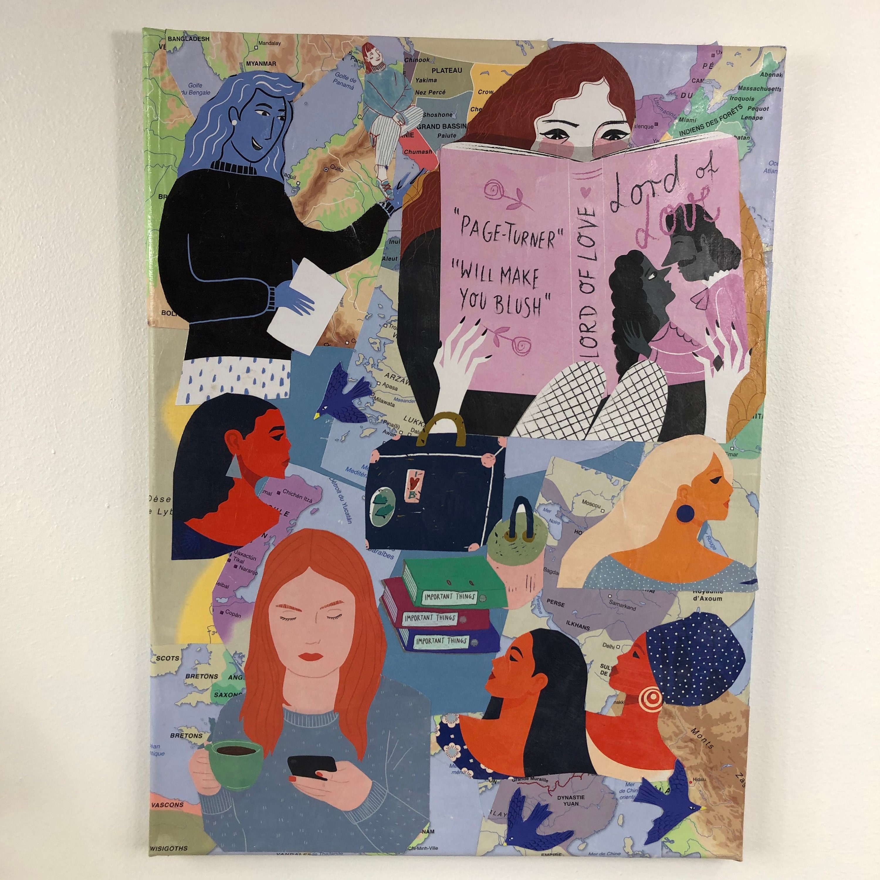 Tableaux Collage Toile Tendue Réf 2733