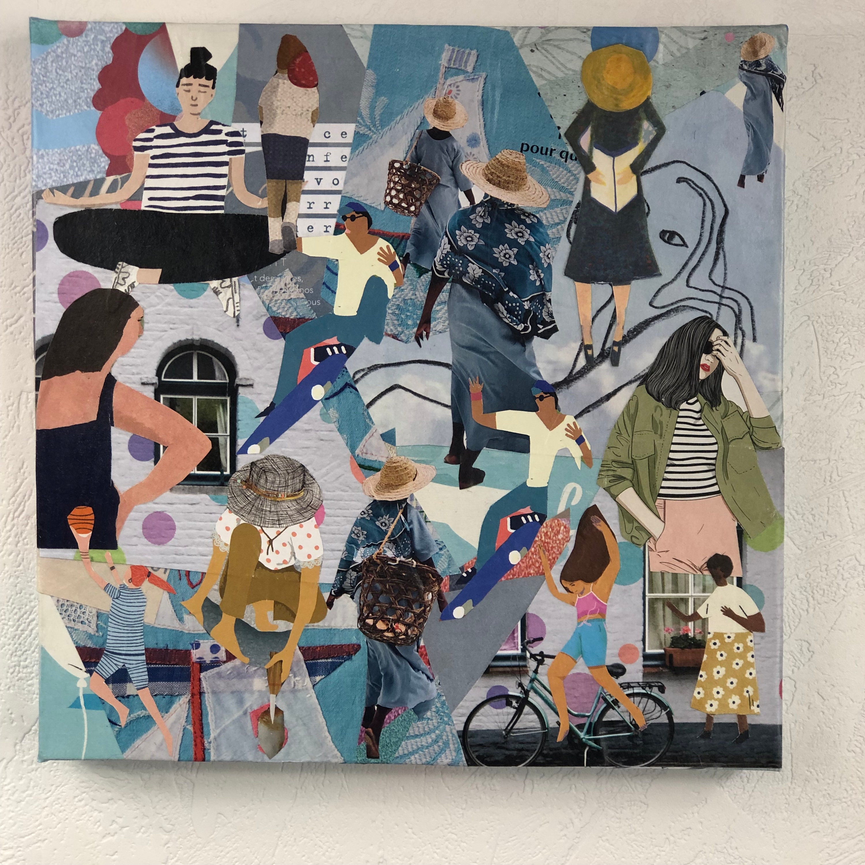 Tableaux Collage Toile Tendue 1080