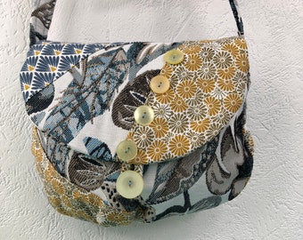 Sac Minaudière Tissus Patchwork Collection Lina Réf 1831