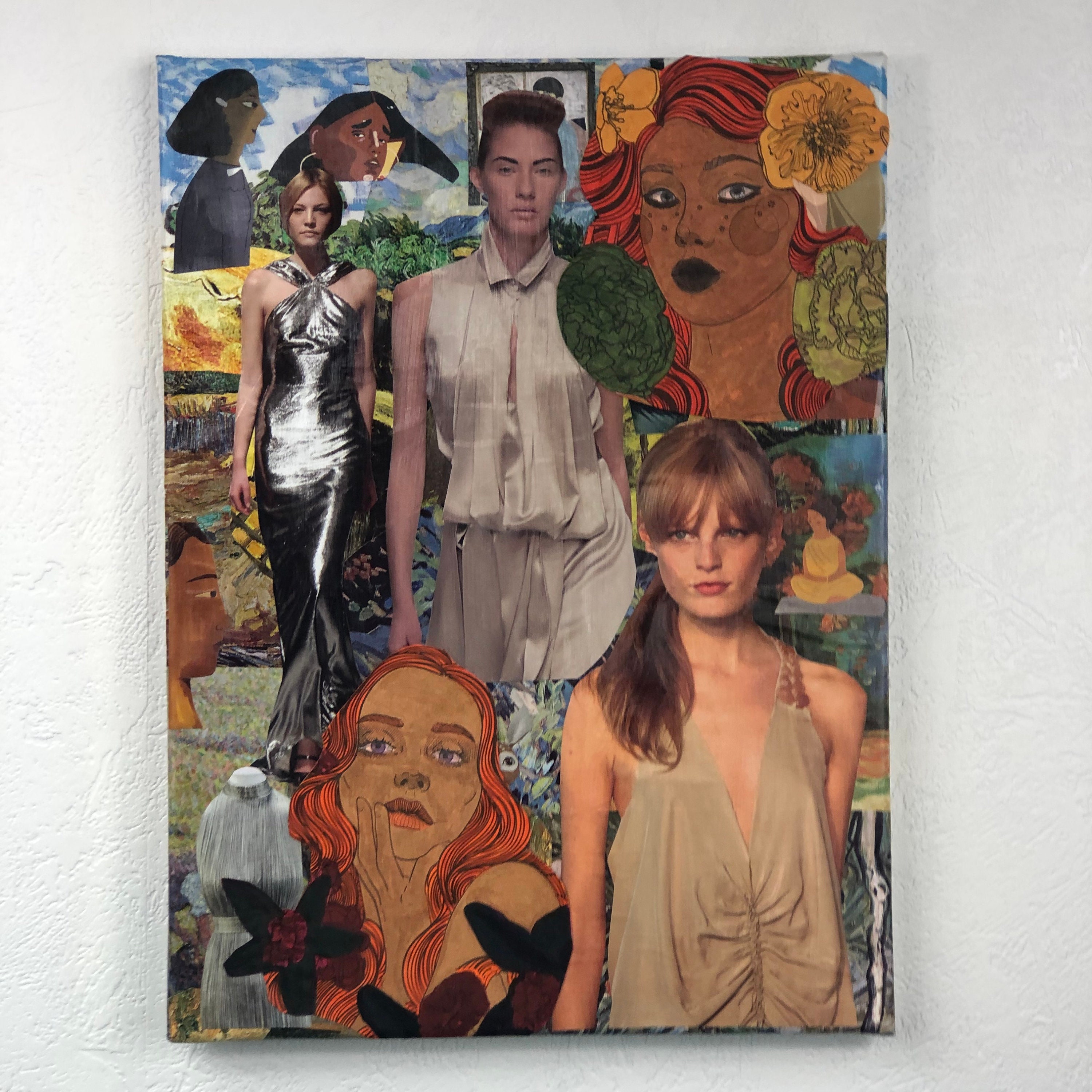 Tableaux Collage Toile Tendue 1115