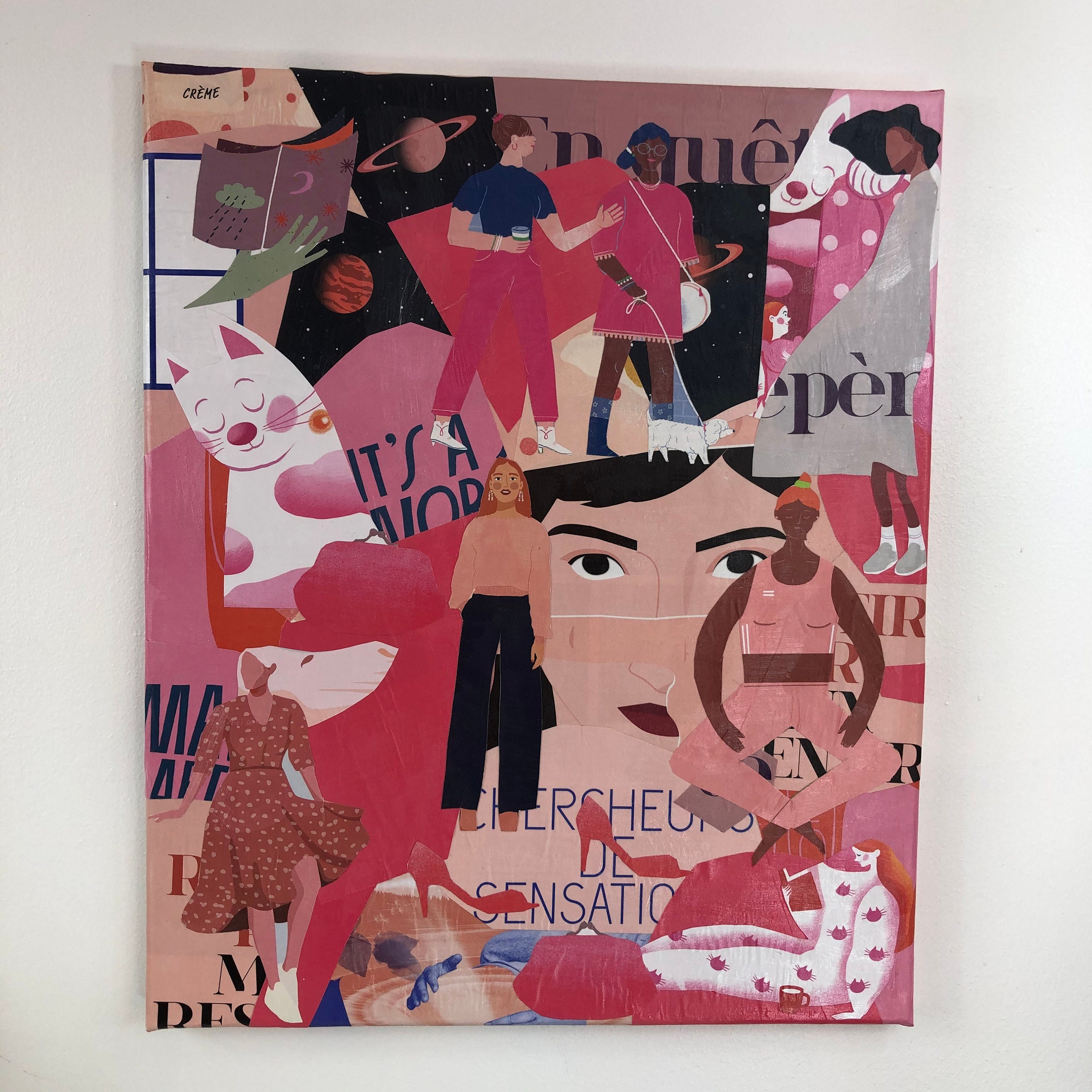 Tableaux Collage Toile Tendue Réf 2806