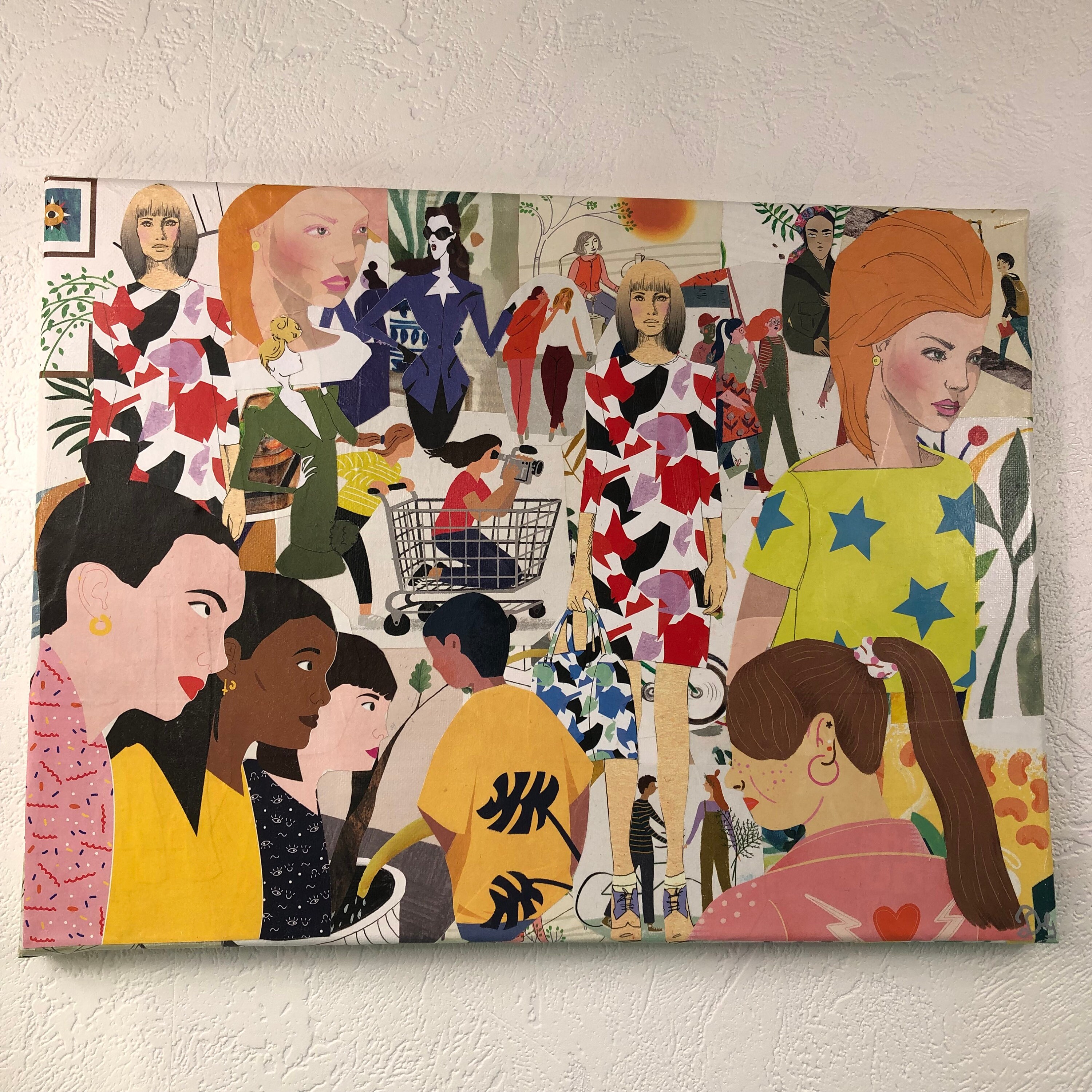 Tableaux Collage Toile Tendue 1304