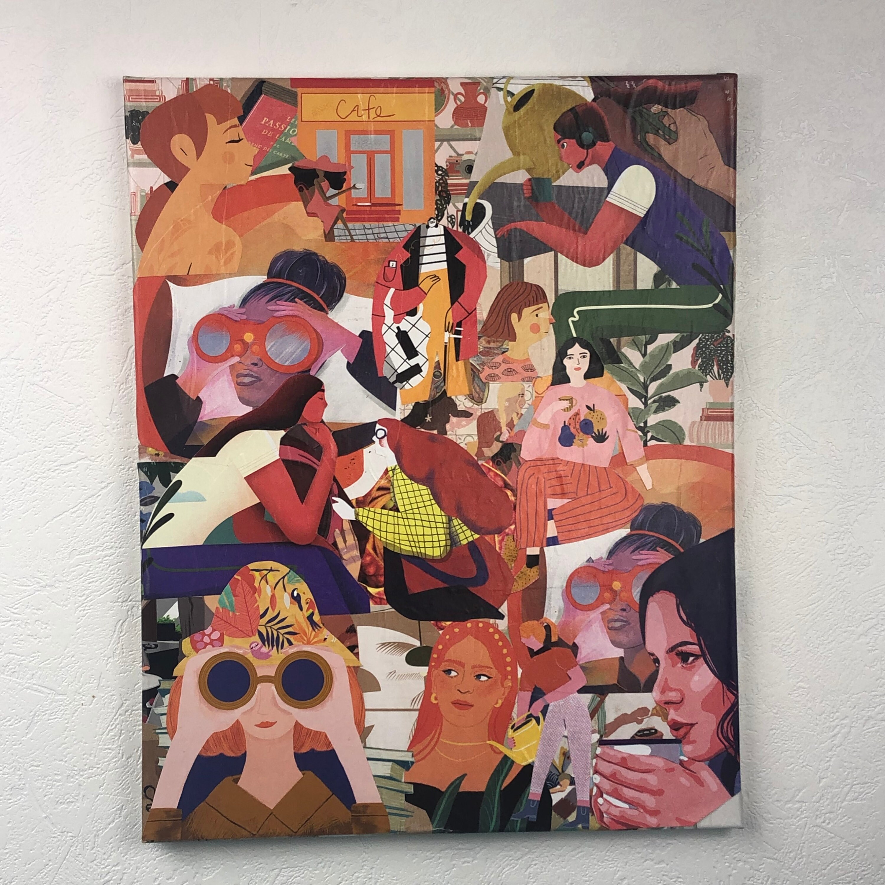 Tableaux Collage Toile Tendue 1154