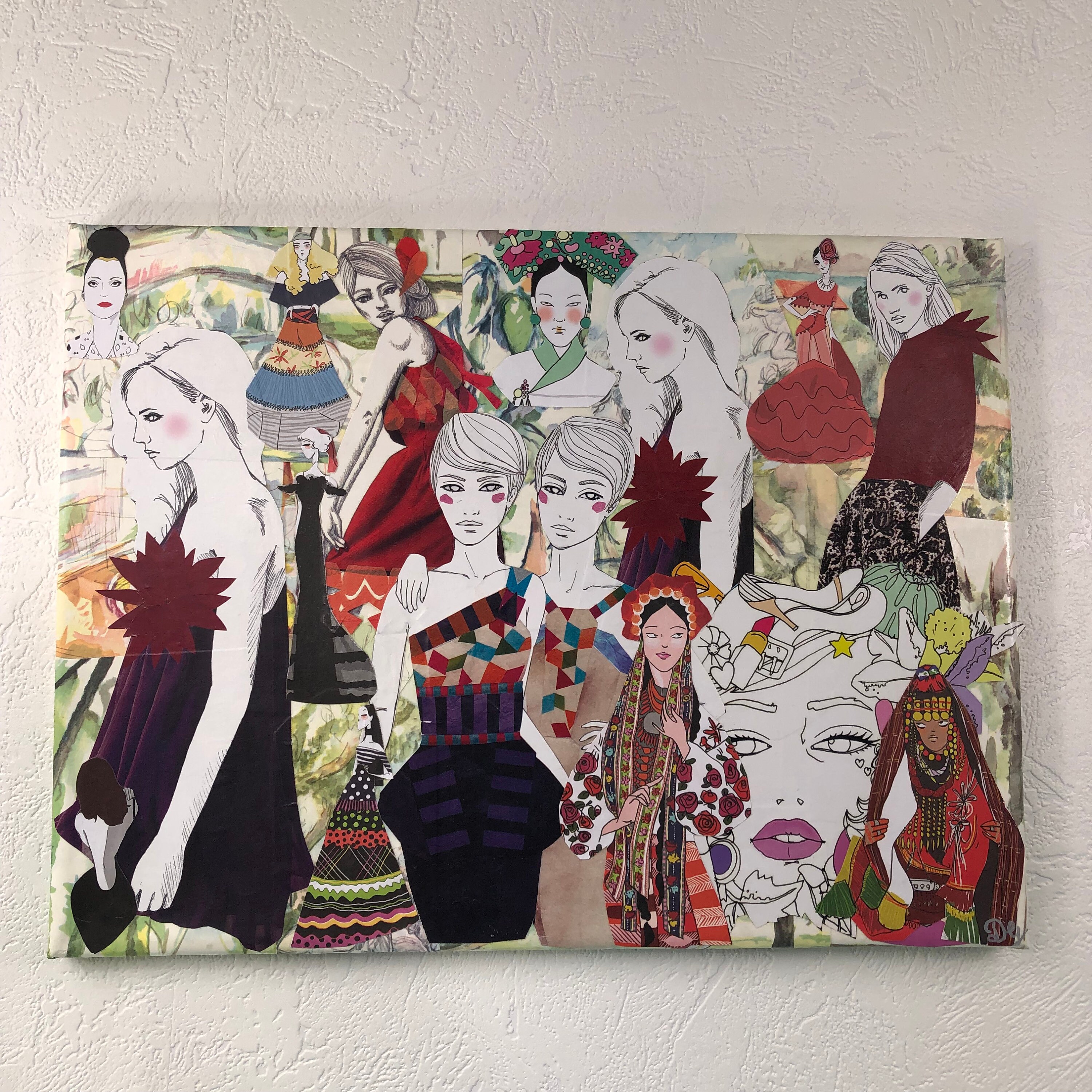 Tableaux Collage Toile Tendue 1312