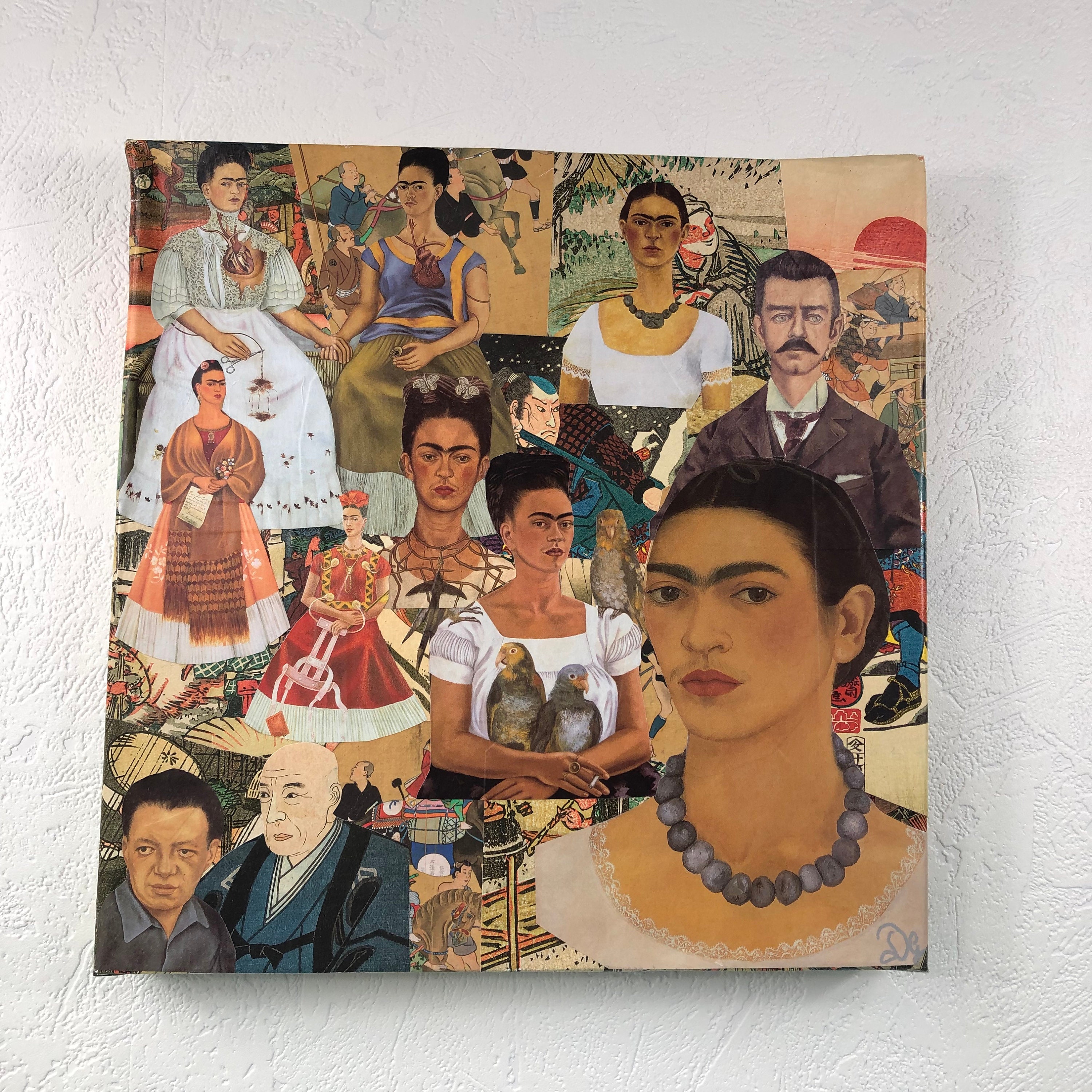 Tableaux Collage Carré Toile Tendue 1265