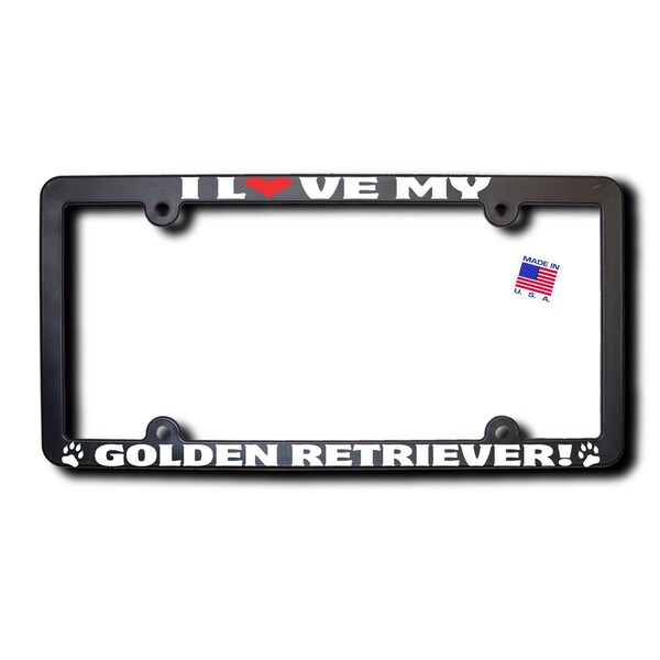 Golden Retriever License Plate Frames Etsy