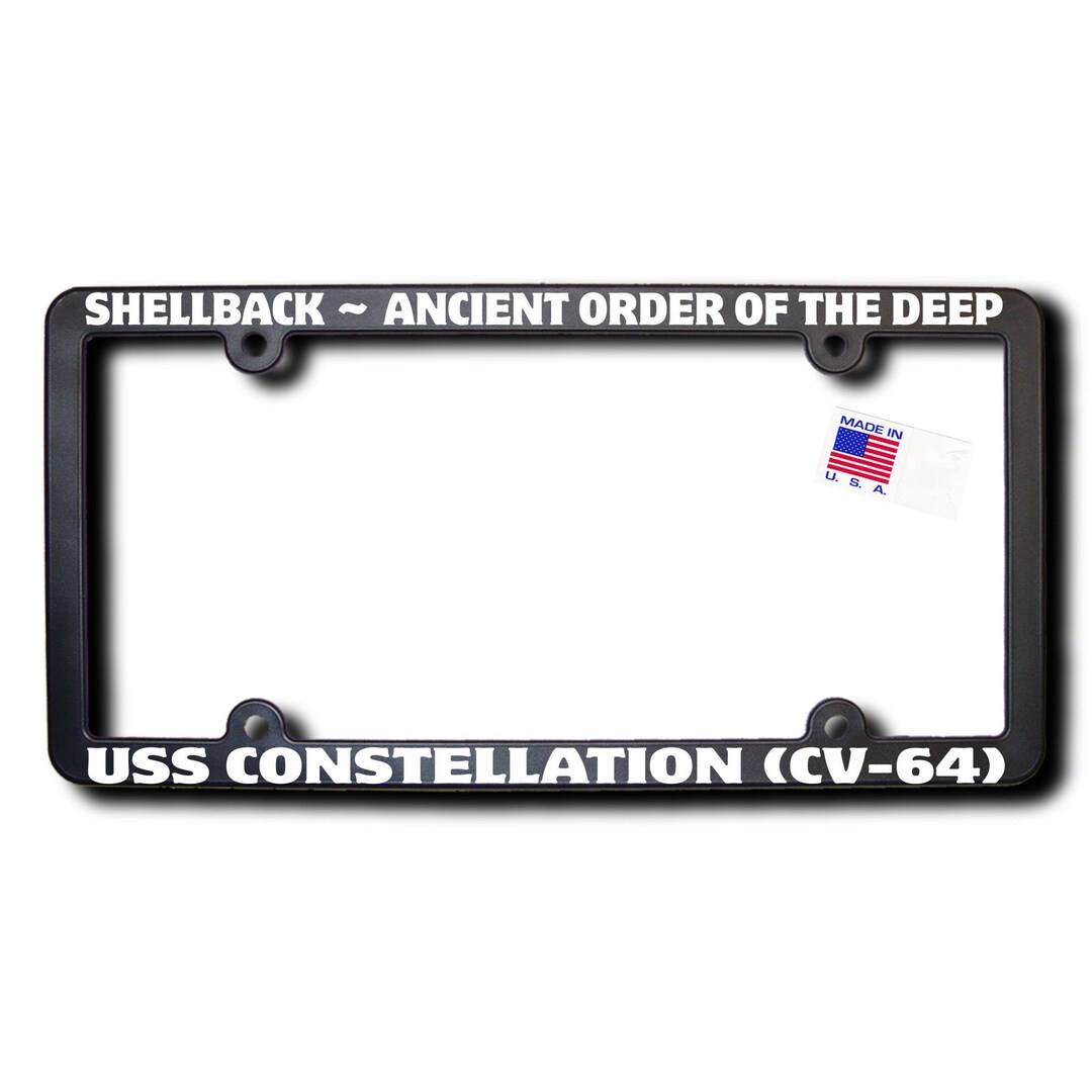 Shellback USS Constellation CV-64 License Frame - Etsy