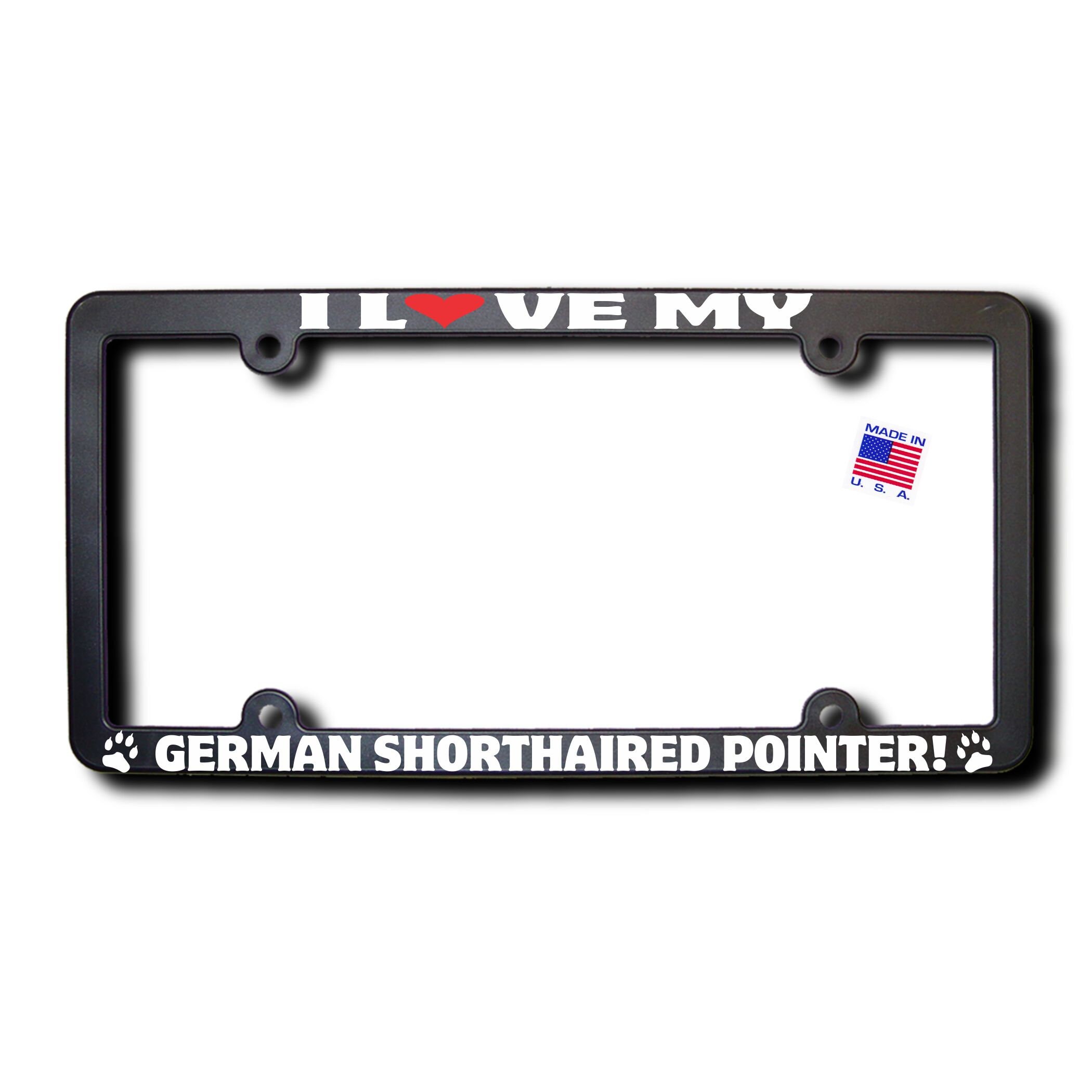 german shorthaired pointer license plate