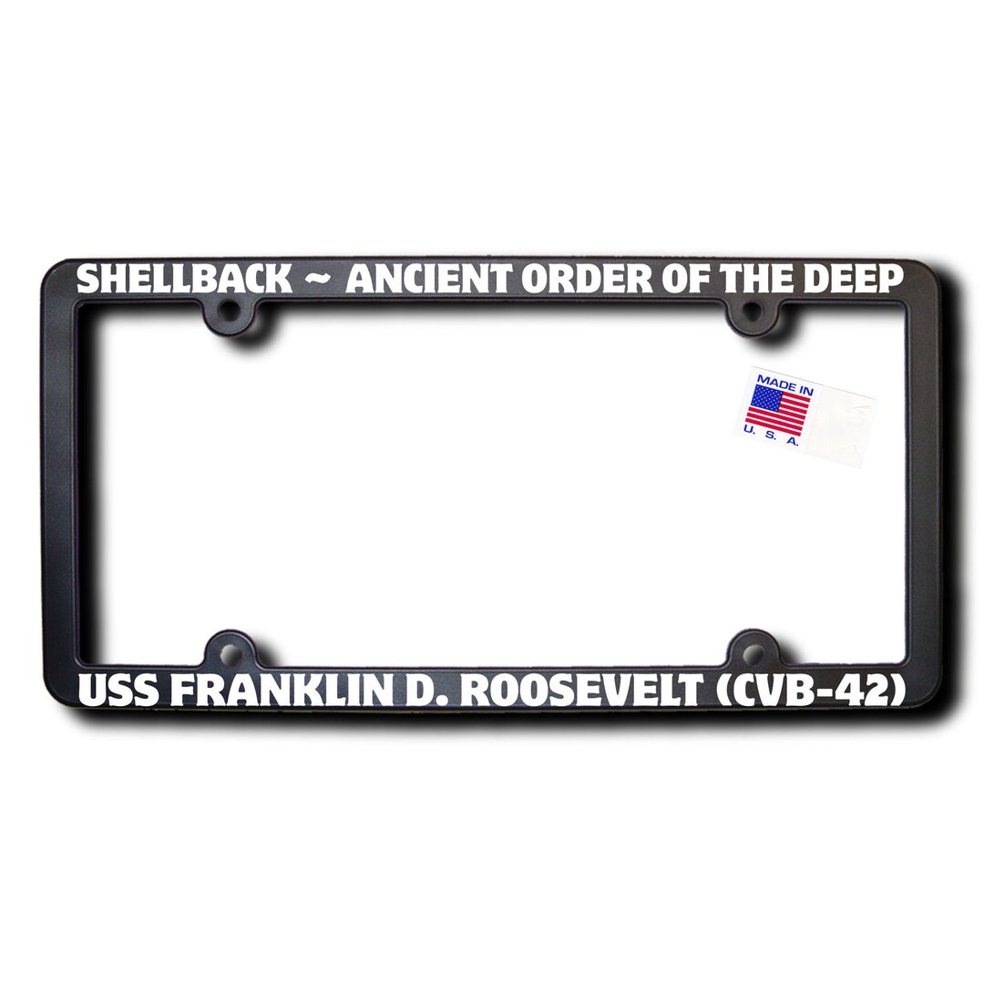 Shellback USS Franklin D. Roosevelt CVB-42 License Frame - Etsy