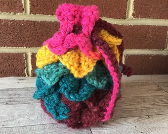 Dice bag, dragon egg, dragon bag, DND, DND accessory, dungeons and dragons, drawstring bag,  bag, token bag, player, gamers, handmade bag.