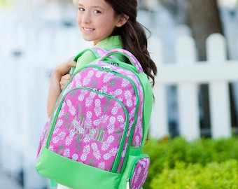 Backpack, Lunch Box, Monogrammed backpack, Pineapple back pack, diaper bag