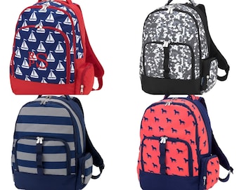 Backpack,  Monogrammed backpack, Dog Days backpack, Sails, Greyson, Grey Tech backpack