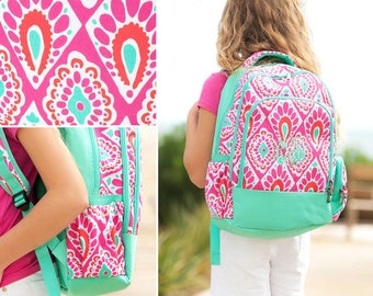 School Backpack,  Monogrammed backpack, Beachy Keen Backpack, diaper bag