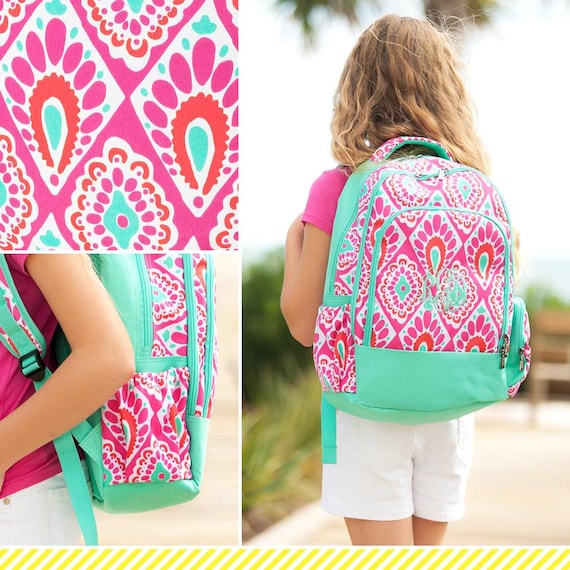 School Backpack Monogrammed backpack Beachy Keen Backpack | Etsy