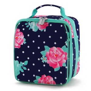 Personalized Backpack, Peony Backpack, Lunch Box, Monogrammed backpack, back pack, diaper bag FREE Monogramming LUNCH BOX