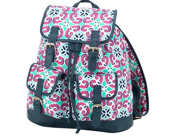 Campus backpack, monogrammed backpack, monogrammed campus backpack