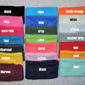 Fleece ear warmers,  Headbands, Fleece head band, Ear Warmers,  fleece headband