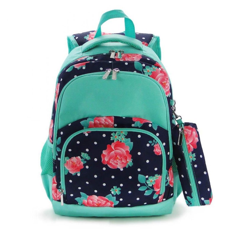 Personalized Backpack, Peony Backpack, Lunch Box, Monogrammed backpack, back pack, diaper bag FREE Monogramming BACK PACK