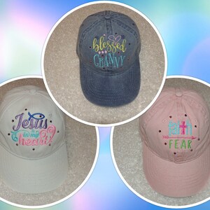 Baseball Cap, Faith Fear baseball cap, Granny baseball cap, Jesus baseball hat