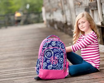 Riley Backpack, Lunch Box, Monogrammed backpack, back pack, diaper bag FREE Monogramming