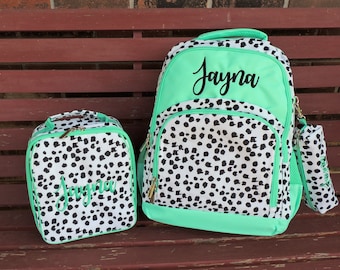 Spotty Dog Backpack, Lunch Box, Monogrammed backpack, back pack, diaper bag FREE Monogramming
