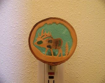 Elk gemstone nightlight