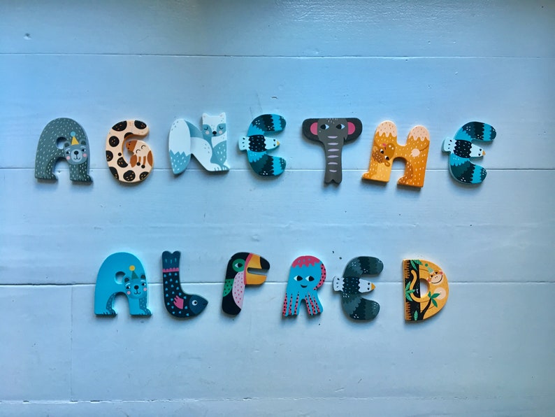 Nursery Wooden Letters for Names Etsy UK