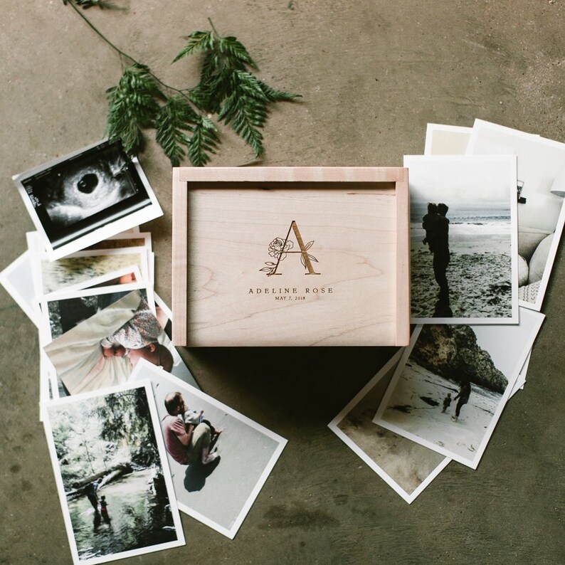 Wooden Box Keepsake Box New Mom Gift Gifts for Mom Baby Etsy