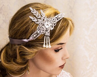 Flapper Headband Great Gatsby Headband Daisy Buchanan Costume Great Gatsby Costume 1920's Headband