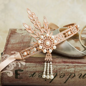 Great Gatsby Headband, Art Deco Headpiece, 1920s Jewelry