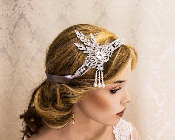 Flapper Headband Great Gatsby Headband Daisy Buchanan Costume Etsy