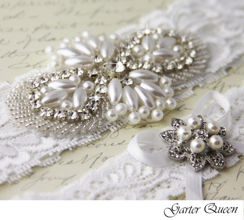 Lace Wedding Garter Ivory Lace Garter Bridal Garter Wedding Garter Set Bridal Garter Set White Lace Garter White Garter