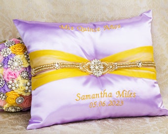 Pillows for Quinceanera, Mis 15 Anos Shoe Pillow, Accesorios de Quince Anos, Sweet 16 Kneeling Pillow