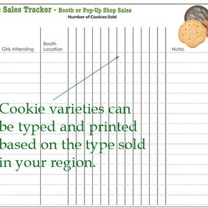 Product Sales Tracker - Cookies and Fall Product (nuts & candy)