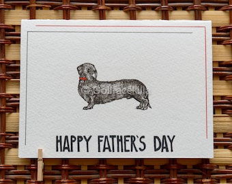 Fathers Day Card - Fathers Day Sausage Dog greetings card