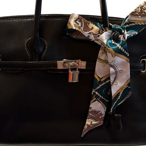 Scarves for Bags, Purses, Neck, Handbag Handles, Hair, Wrist, etc | Silky Feel, Skinny Modern Classy Trendy Patterns